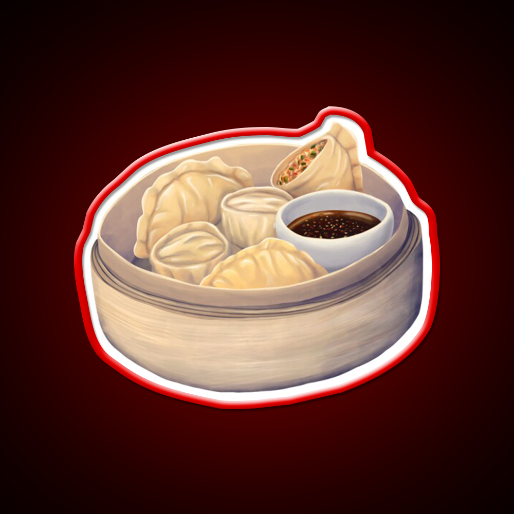 Mandu Led Neon Sign Chinese Food Rgb Color