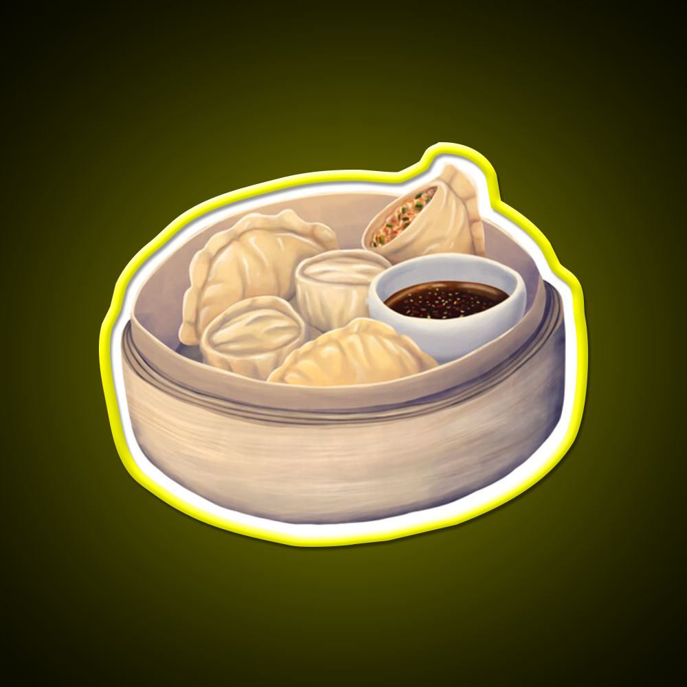 Mandu Led Neon Sign Chinese Food Rgb Color