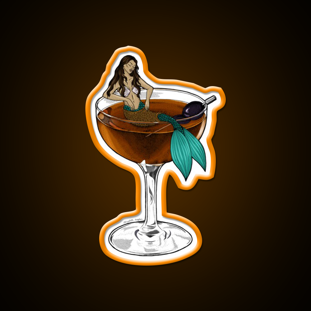 Manhattan Cocktail Illustration Cocktail Bar Decor Led Neon Sign Rgb Color - LED neon sign view 6