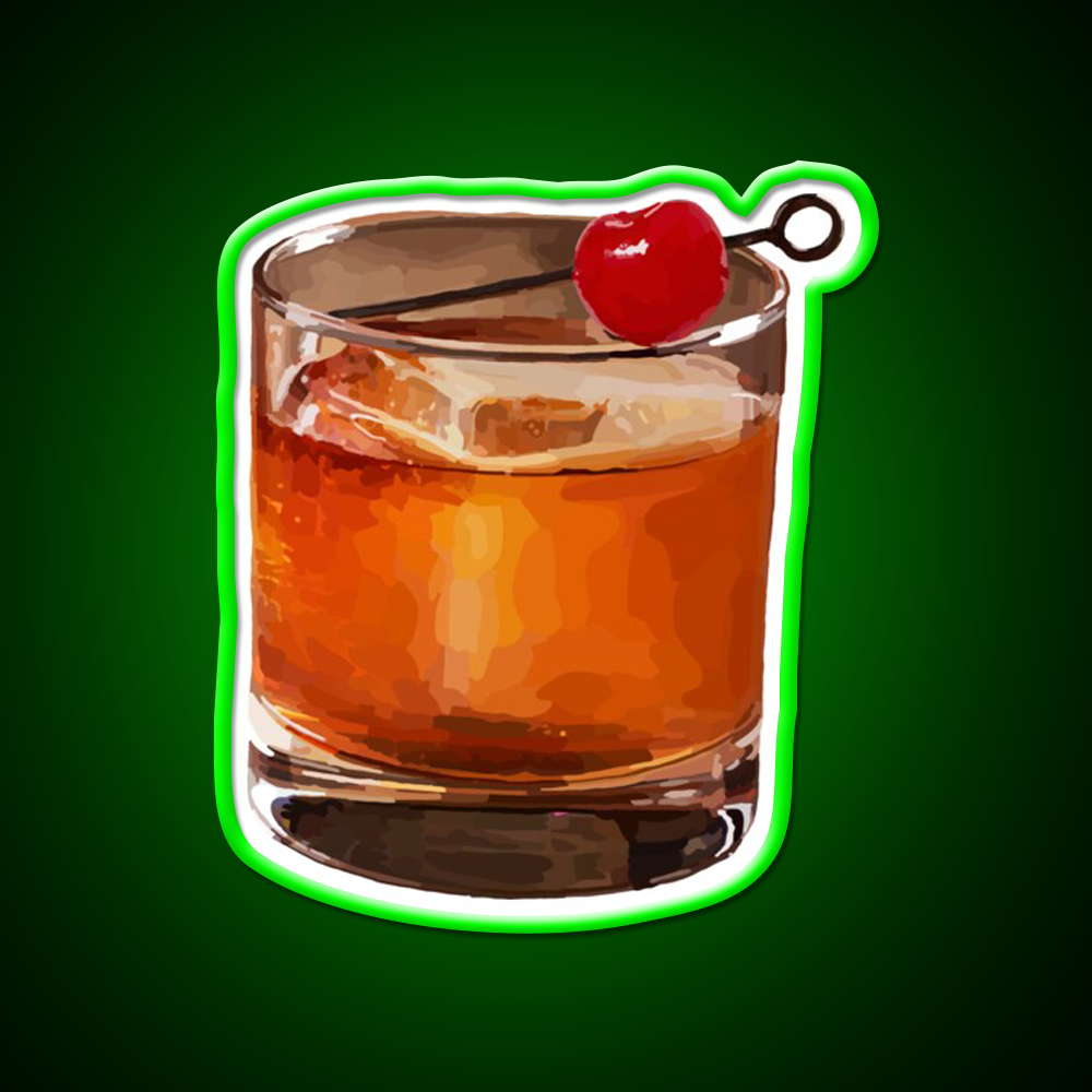Manhattan On The Rocks Cocktail Bar Decor Led Neon Sign Rgb Color - LED neon sign view 8