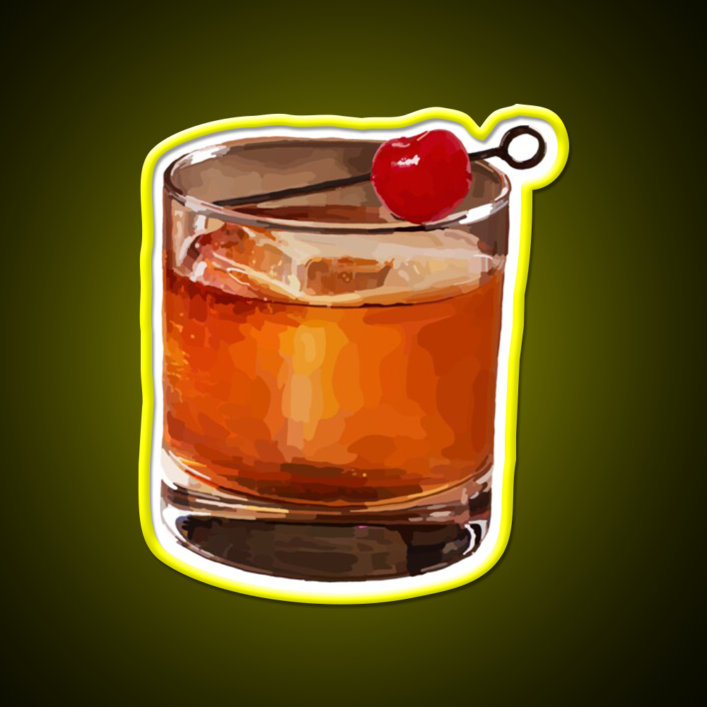 Manhattan On The Rocks Cocktail Bar Decor Led Neon Sign Rgb Color - LED neon sign view 7