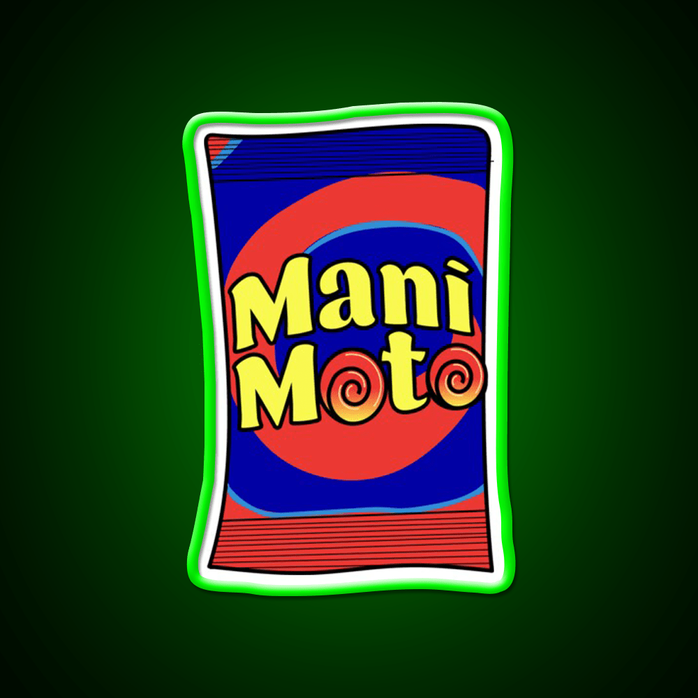 Mani Moto Snack Food Led Neon Sign Rgb Color - Shineneon