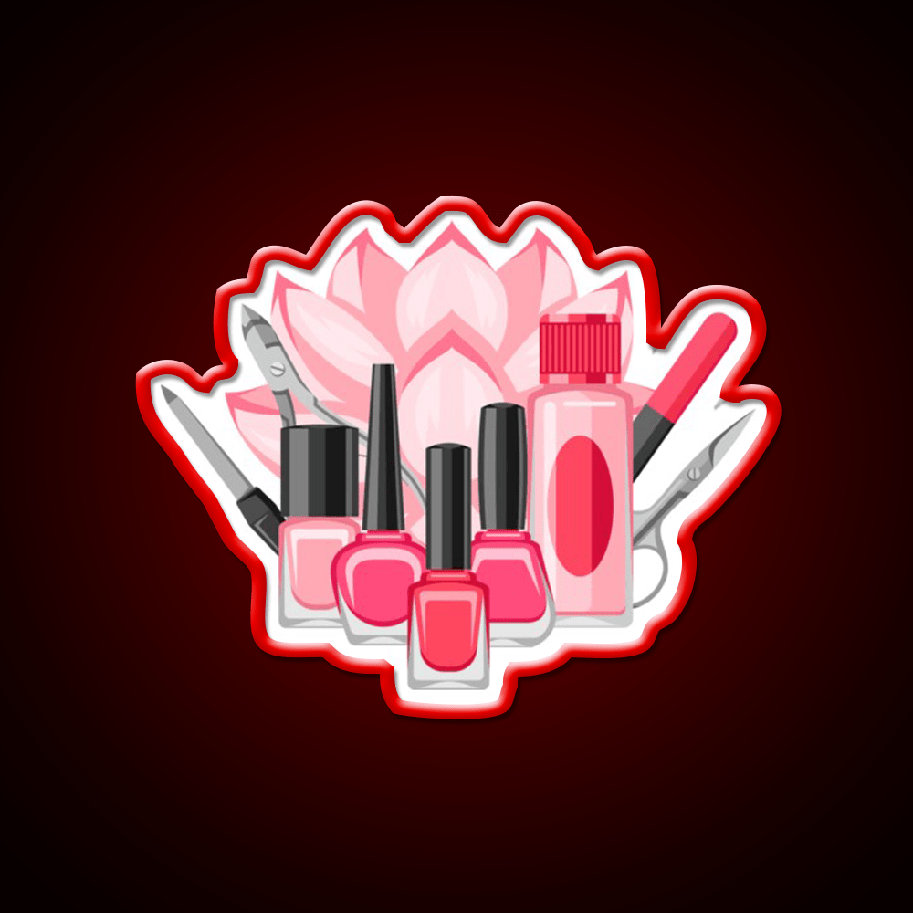 Manicure And Pedicure Kit Art Nail Salon Led Neon Sign Rgb Color - Shineneon