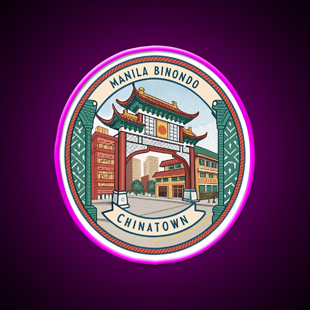 Manila Binondo Chinatown Asian Cultural Led Neon Sign Wall Art Rgb Color - Shineneon