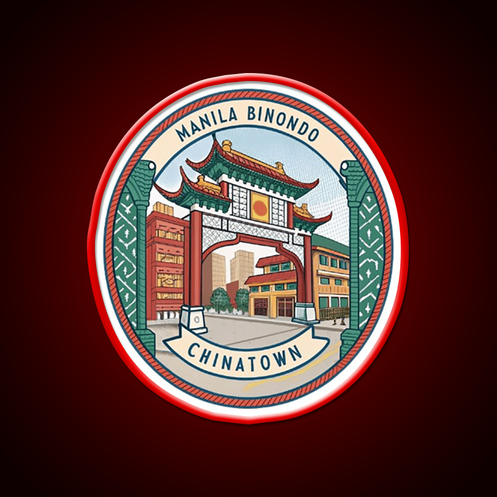 Manila Binondo Chinatown Asian Cultural Led Neon Sign Wall Art Rgb Color - Shineneon