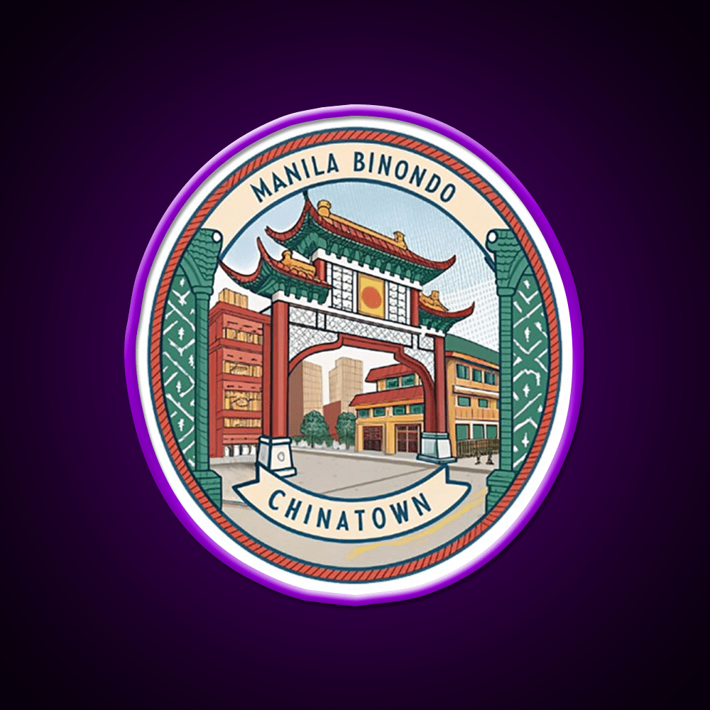 Manila Binondo Chinatown Asian Cultural Led Neon Sign Wall Art Rgb Color - Shineneon