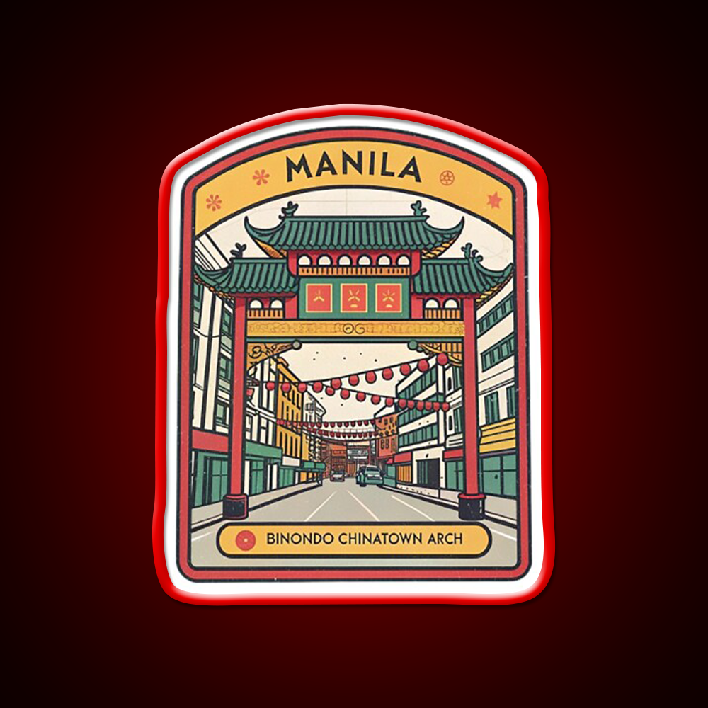 Manila Chinatown Asian Cultural Led Neon Sign Wall Art Rgb Color - LED neon sign view 10