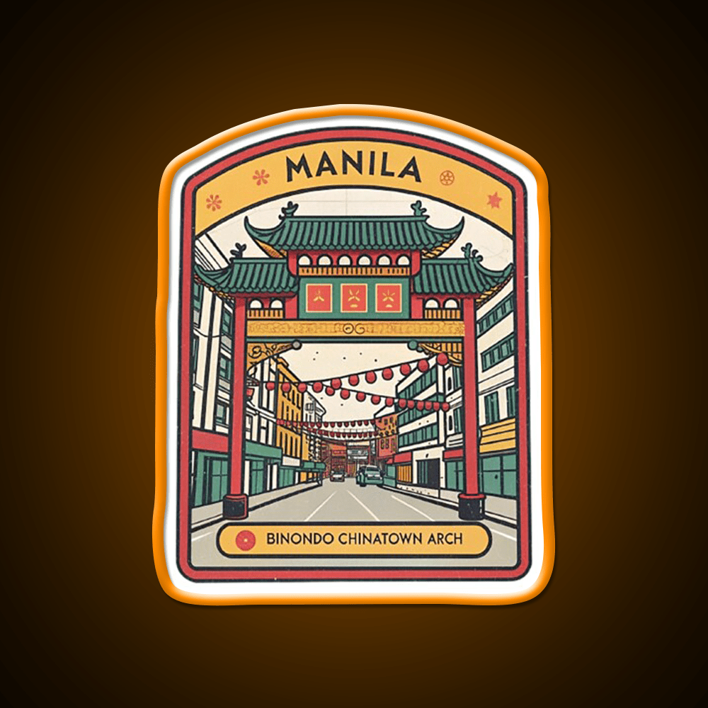 Manila Chinatown Asian Cultural Led Neon Sign Wall Art Rgb Color - Shineneon