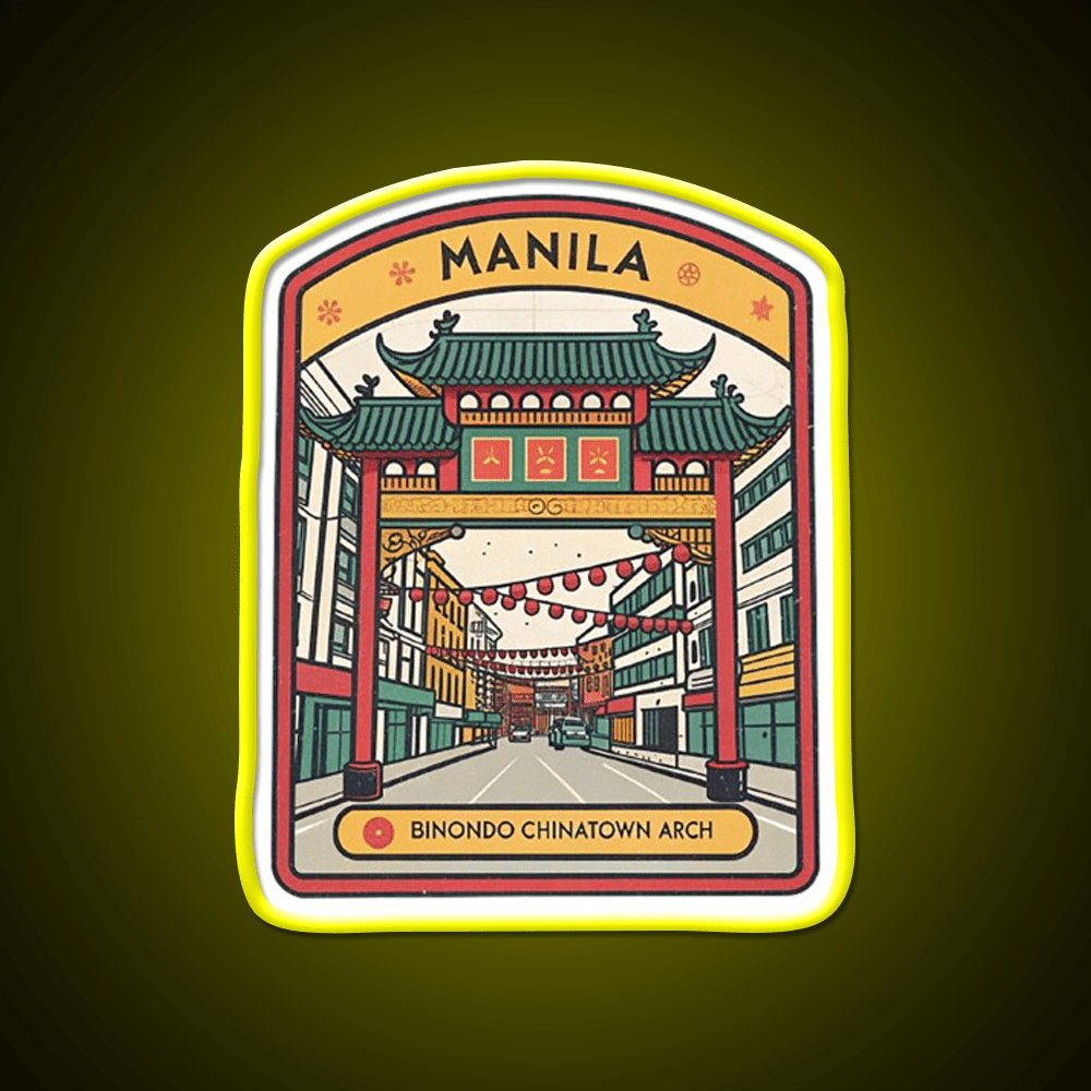 Manila Chinatown Asian Cultural Led Neon Sign Wall Art Rgb Color - Shineneon