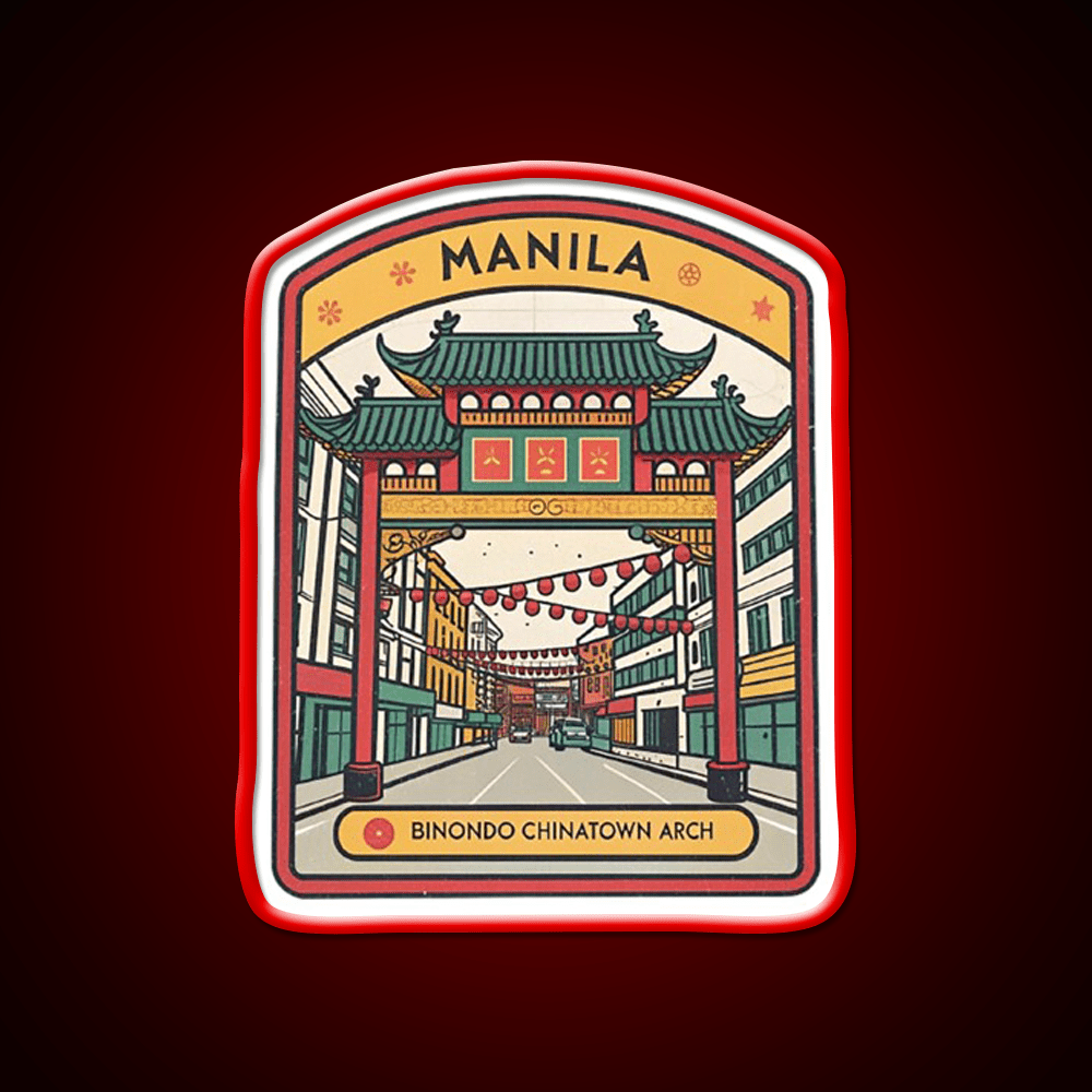 Manila Chinatown Asian Cultural Led Neon Sign Wall Art Rgb Color - Shineneon