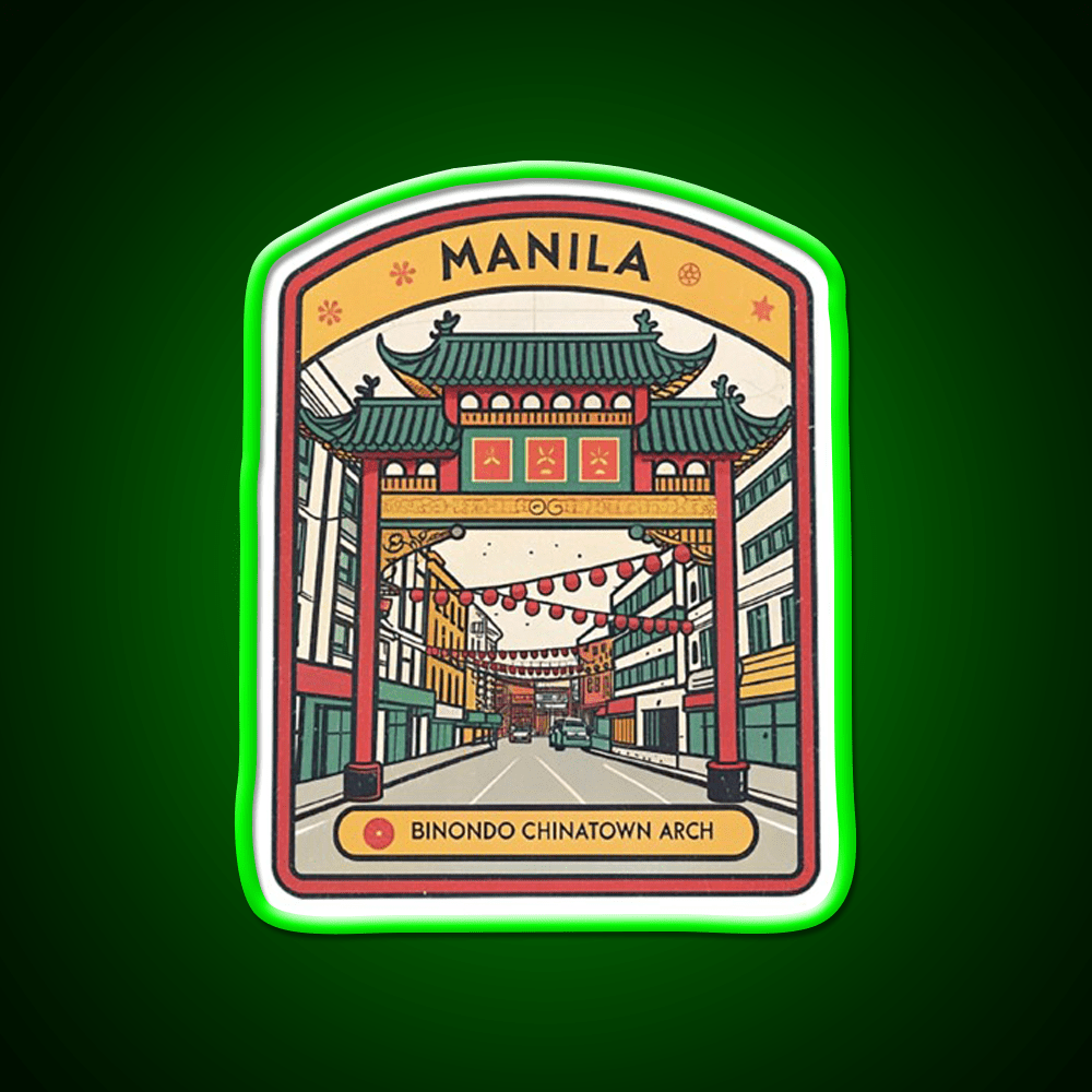 Manila Chinatown Asian Cultural Led Neon Sign Wall Art Rgb Color - Shineneon