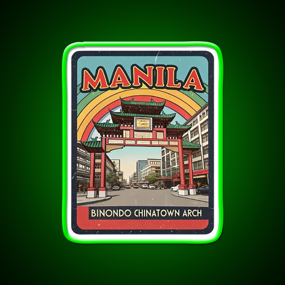 Manila Chinatown Asian Cultural Led Neon Sign Wall Decor Rgb Color - LED neon sign view 8