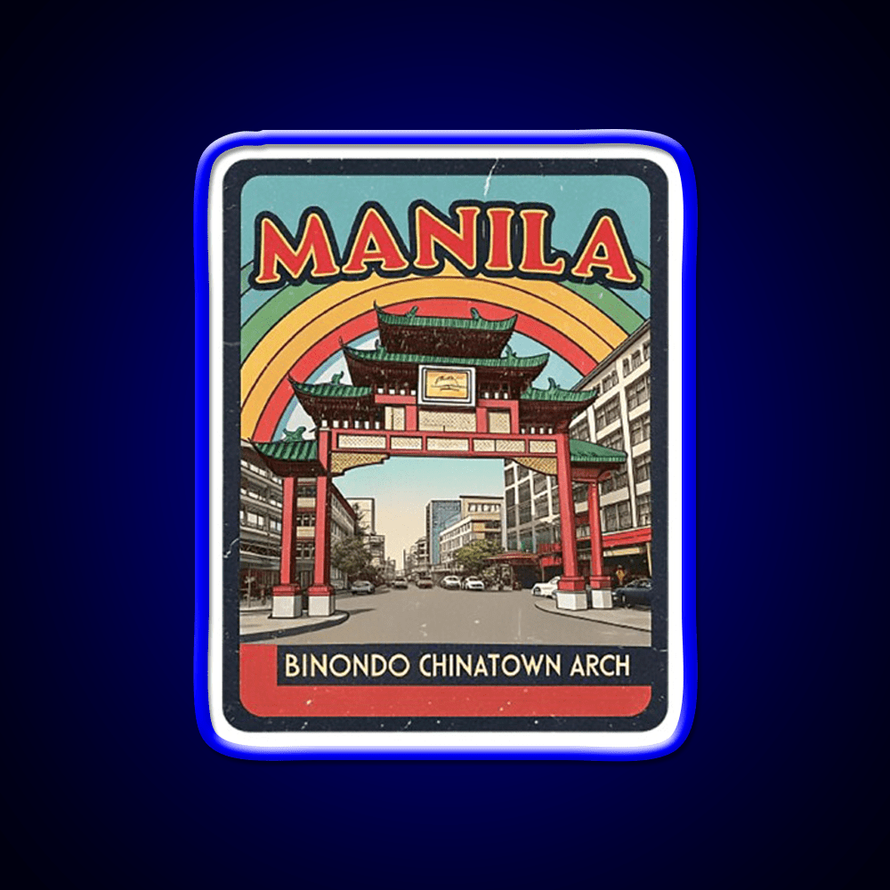 Manila Chinatown Asian Cultural Led Neon Sign Wall Decor Rgb Color - Shineneon
