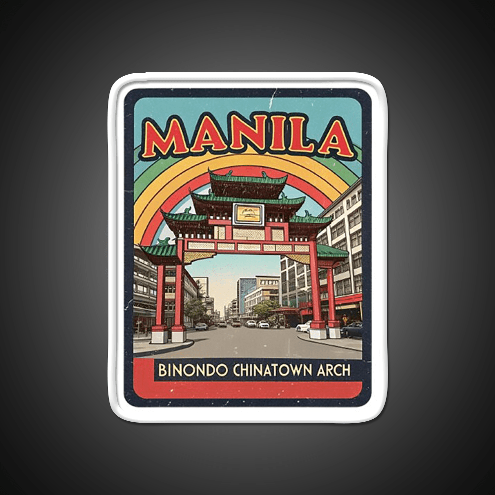 Manila Chinatown Asian Cultural Led Neon Sign Wall Decor Rgb Color - Shineneon