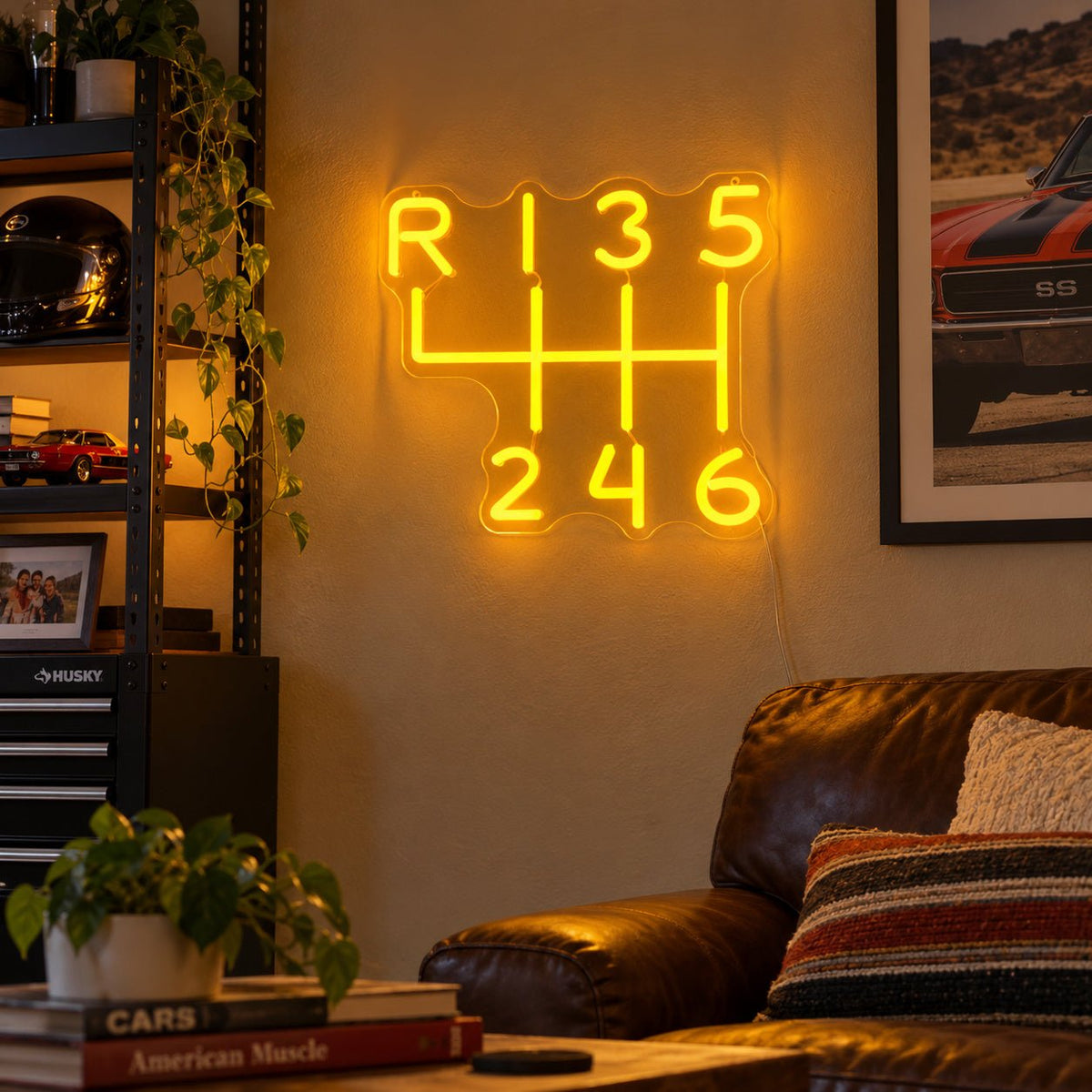 Manual Gearbox Shift Pattern LED Neon Sign - Shineneon