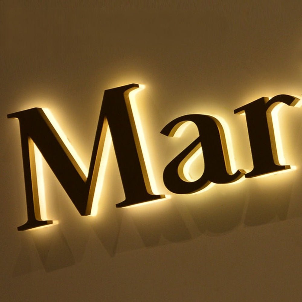 Mar 3D Backlit Channel Letters Led Light Sign - Shineneon