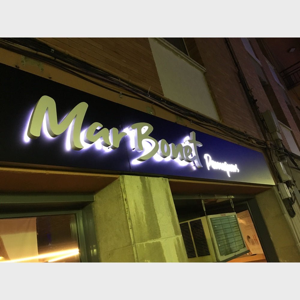 Marbonet Perruquers 3D Backlit Channel Letters Led Light Sign - Shineneon