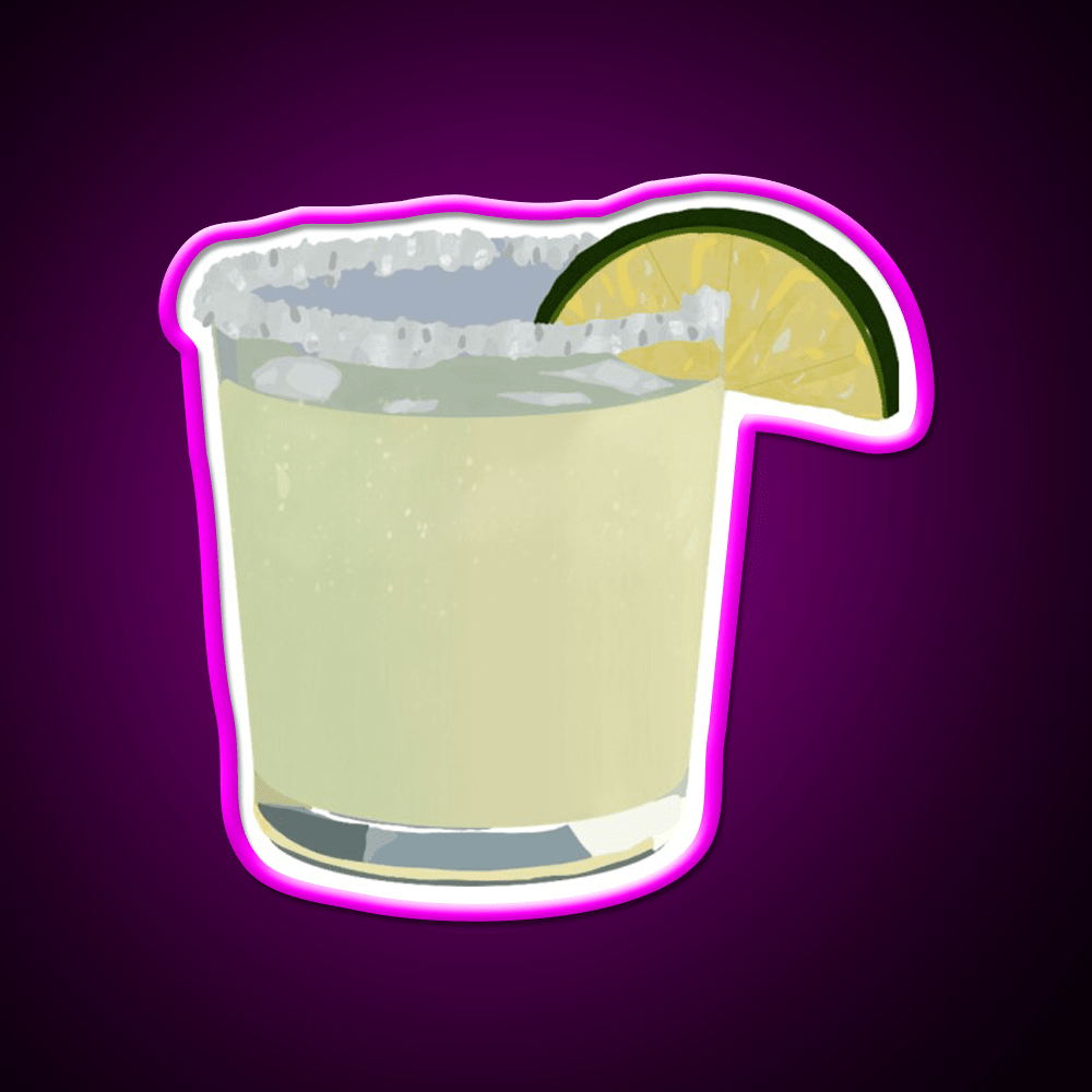Margarita Cocktail Bar Decor Led Neon Sign Drink Lounge Art Rgb Color - Shineneon