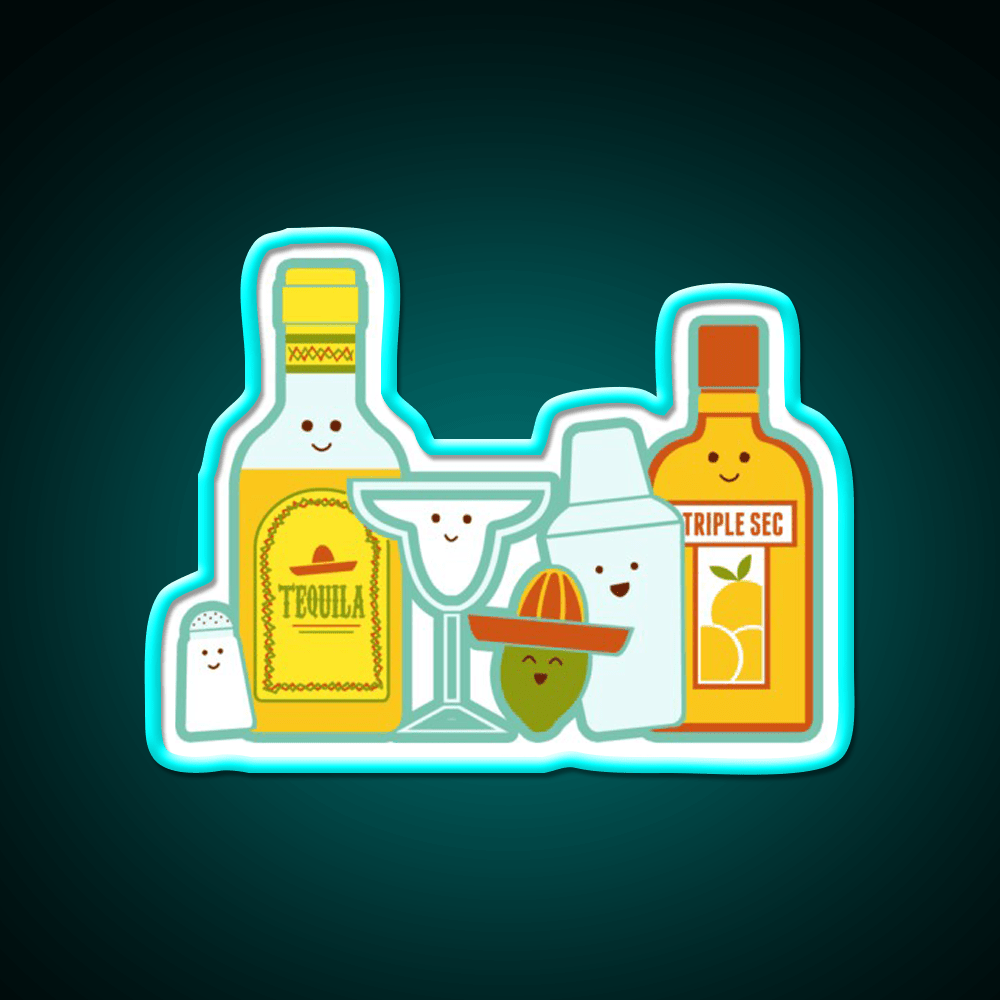 Margarita Cocktail Bar Decor Led Neon Sign Drink Neon Sign Rgb Color - Shineneon