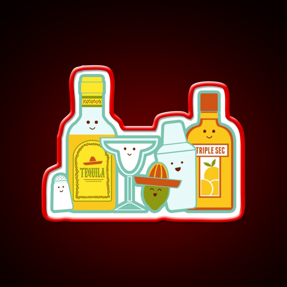 Margarita Cocktail Bar Decor Led Neon Sign Drink Neon Sign Rgb Color - Shineneon