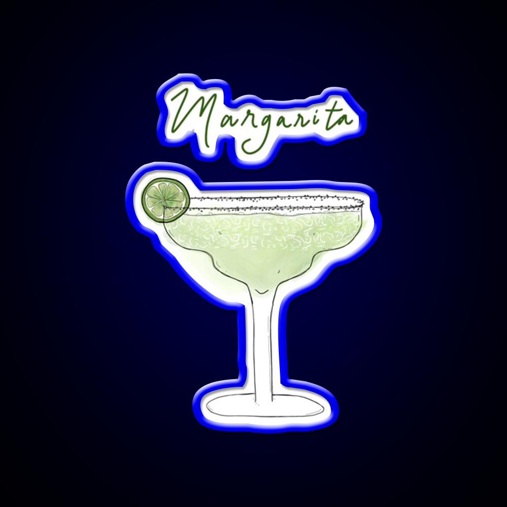 Margarita Cocktail Bar Decor Led Neon Sign Drink Wall Art Rgb Color - LED neon sign view 5