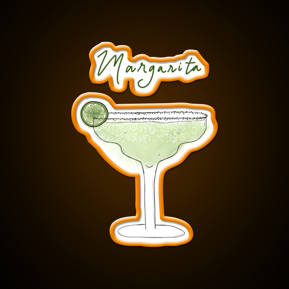 Margarita Cocktail Bar Decor Led Neon Sign Drink Wall Art Rgb Color - LED neon sign view 6