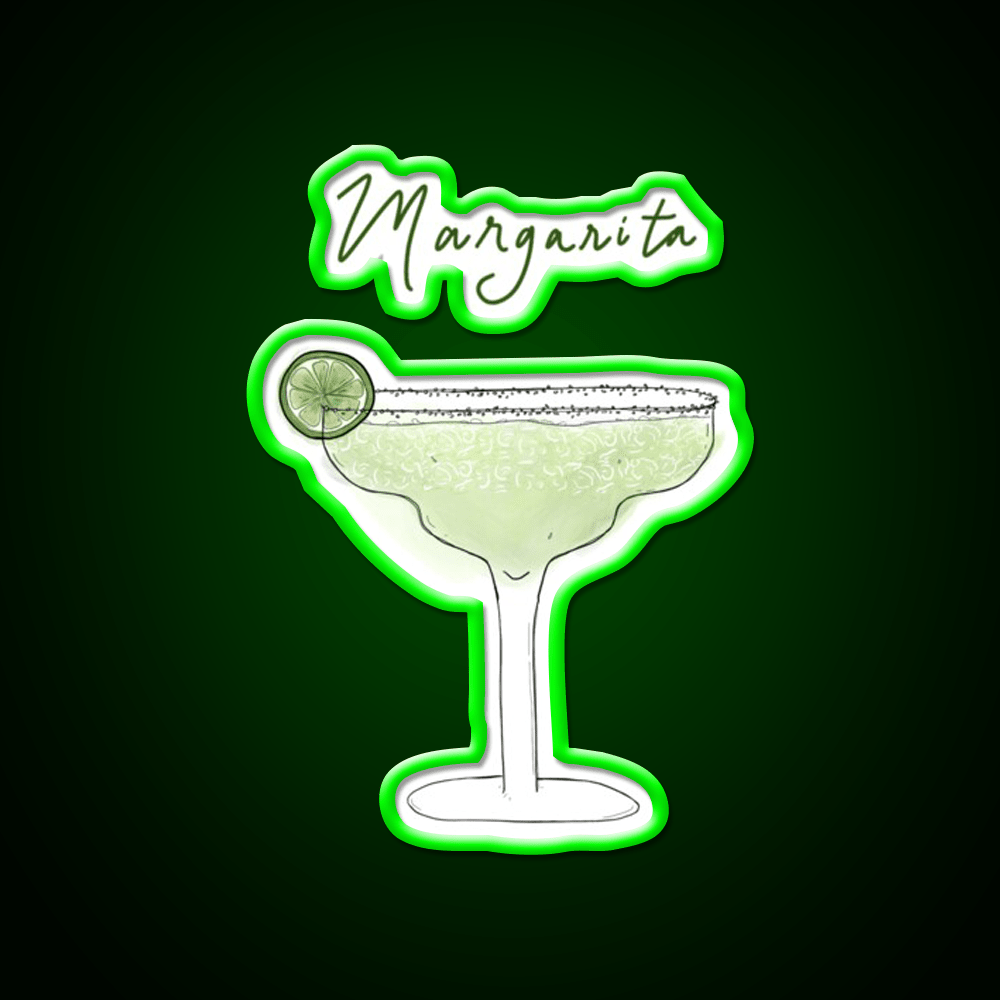 Margarita Cocktail Bar Decor Led Neon Sign Drink Wall Art Rgb Color - Shineneon