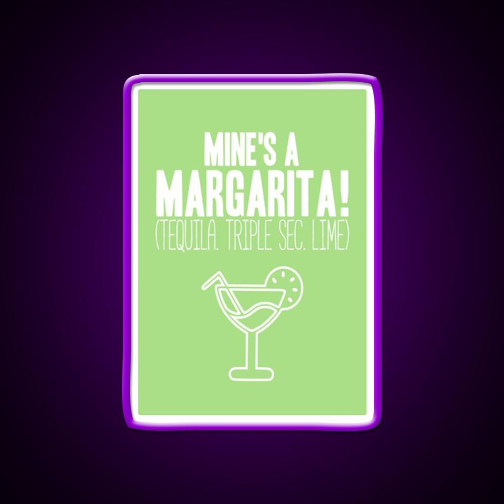 Margarita Cocktail Mines A Margarita Cocktail Bar Decor Led Neon Sign Rgb Color - LED neon sign view 9