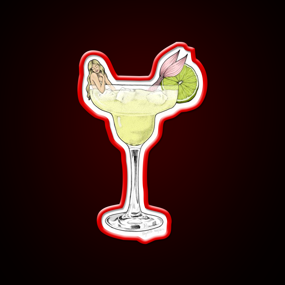 Margarita Mermaid Cocktail Bar Decor Led Neon Sign Rgb Color - LED neon sign view 10