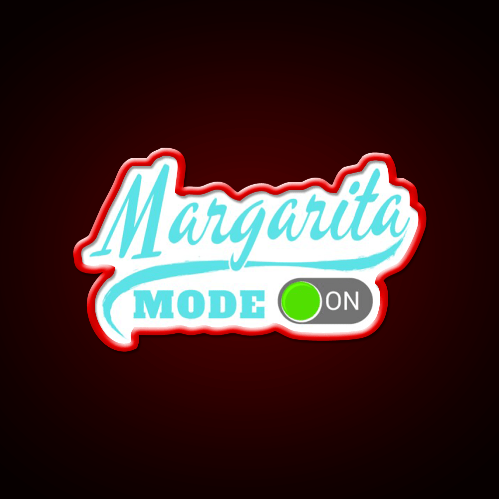 Margarita Mode On Party Drink Tequila Led Neon Sign Rgb Color - Shineneon
