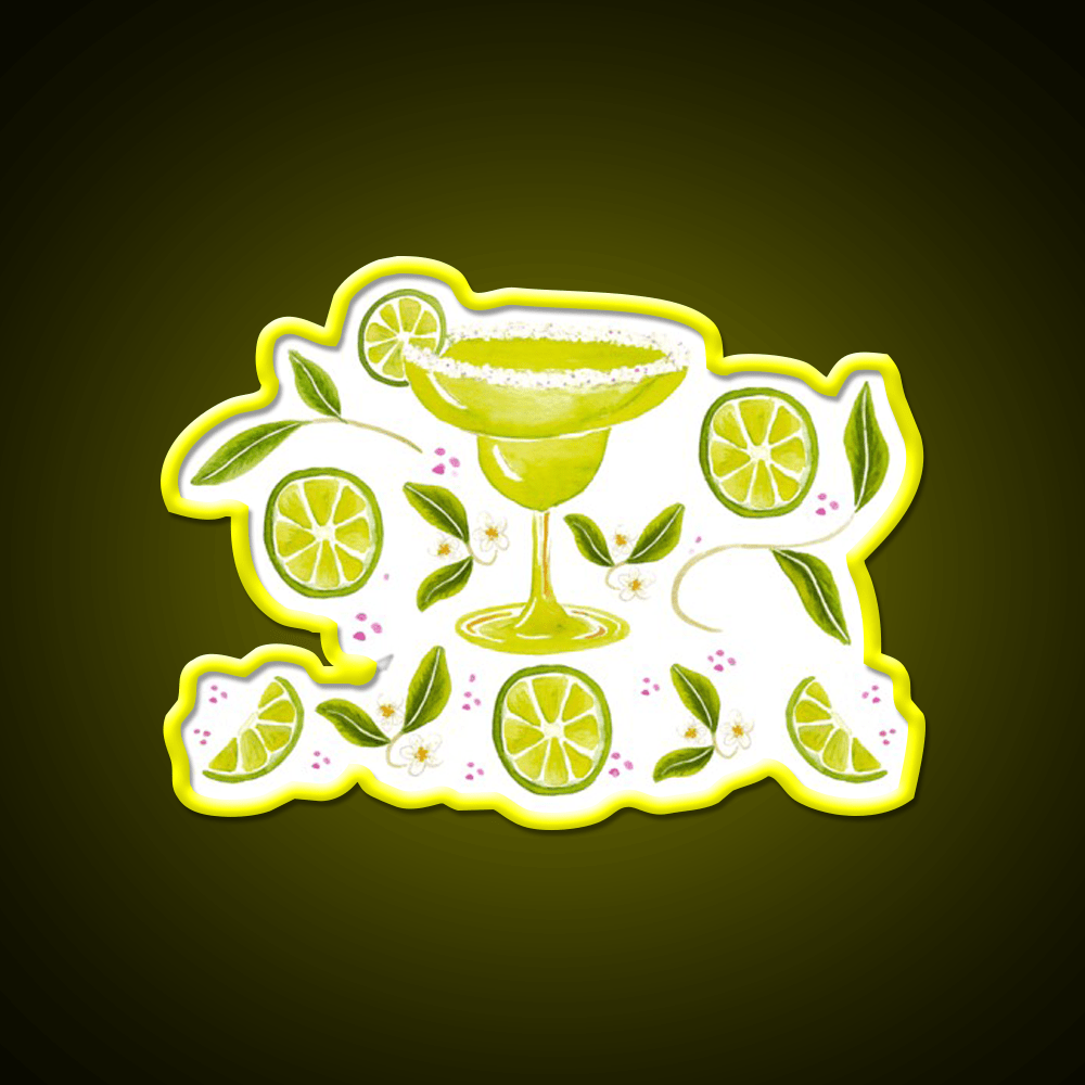 Margarita Party Cocktail Bar Decor Led Neon Sign Rgb Color - Shineneon