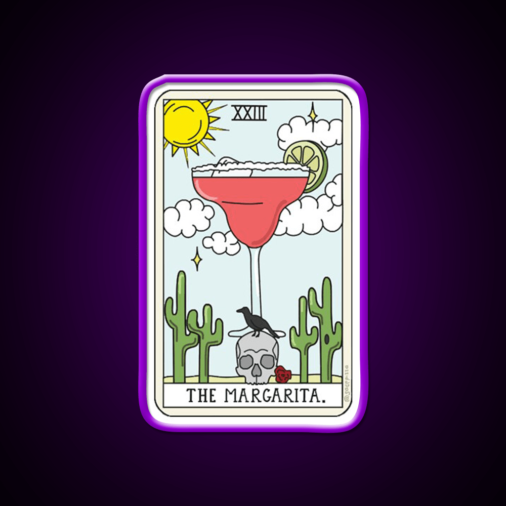 Margarita Reading Party Drink Tequila Led Neon Sign Rgb Color - Shineneon