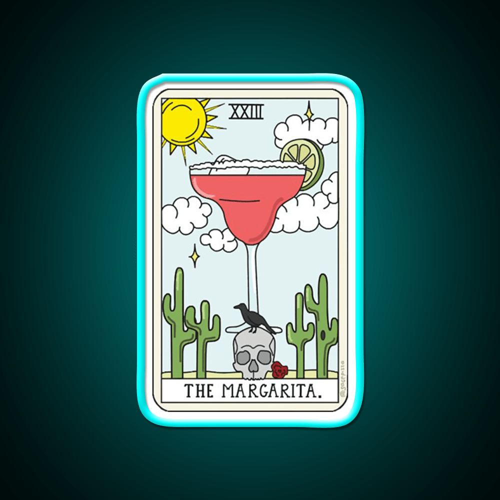 Margarita Reading Party Drink Tequila Led Neon Sign Rgb Color - Shineneon