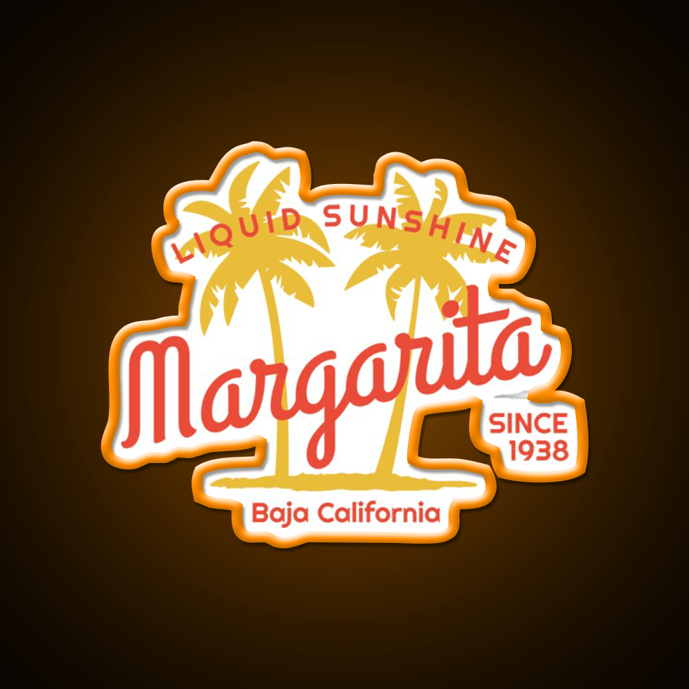 Margarita Since 1938 Liquid Sunshine Party Drink Tequila Led Neon Sign Rgb Color - Shineneon