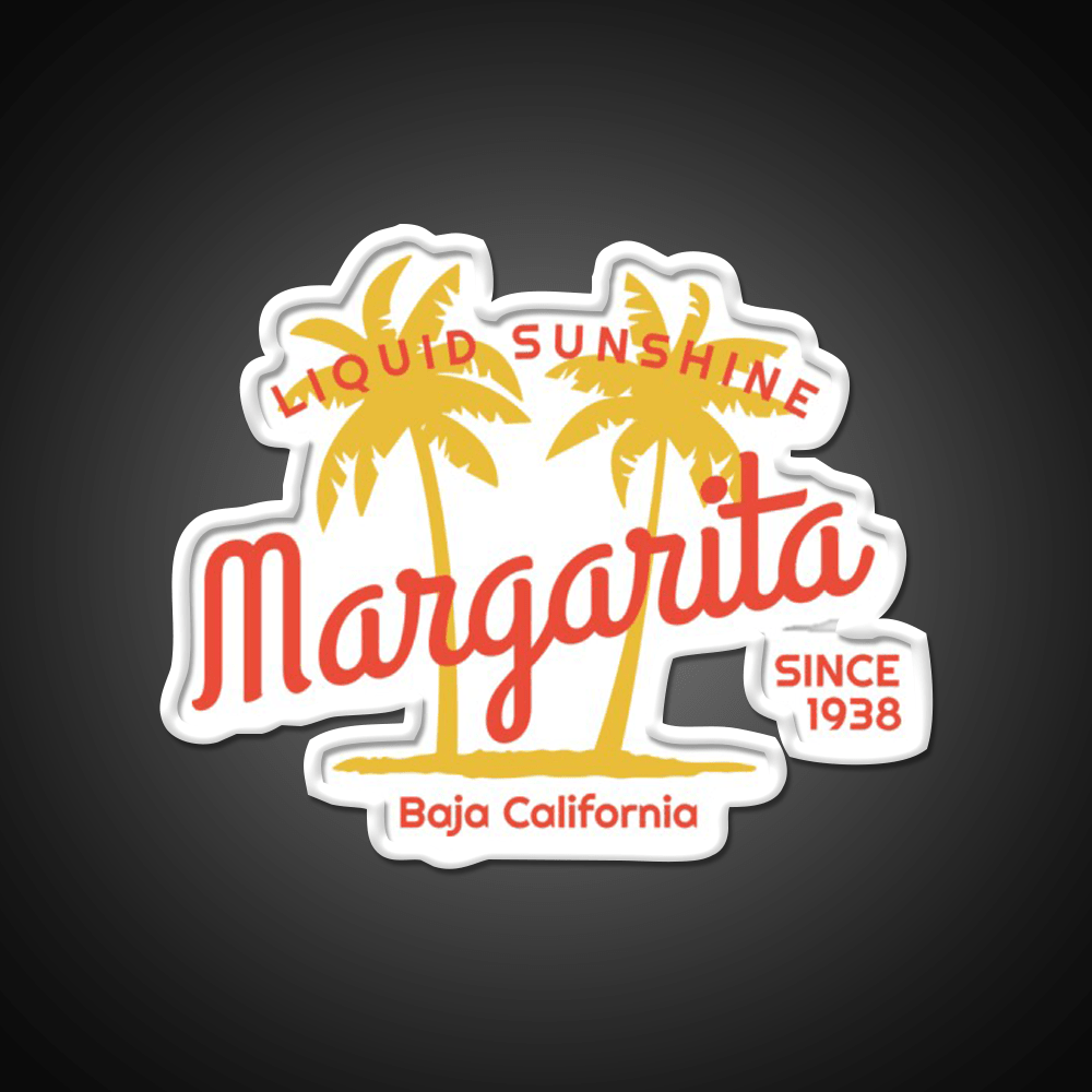 Margarita Since 1938 Liquid Sunshine Party Drink Tequila Led Neon Sign Rgb Color - Shineneon