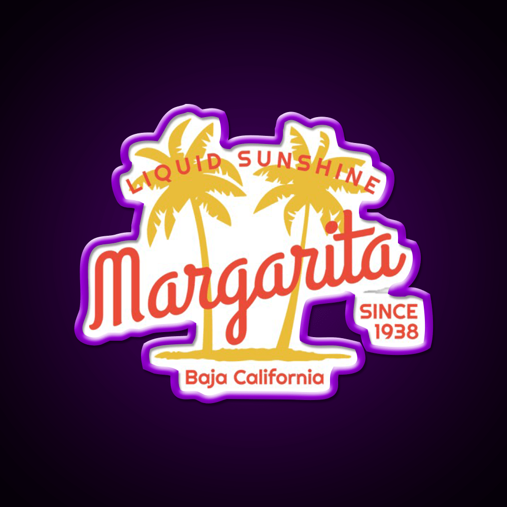 Margarita Since 1938 Liquid Sunshine Party Drink Tequila Led Neon Sign Rgb Color - Shineneon