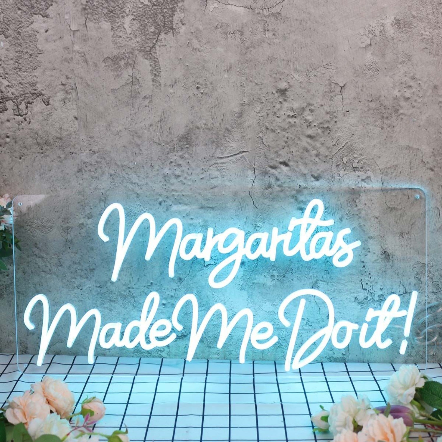 Margaritas Made Me Do It Blue Led Neon Sign - Shineneon