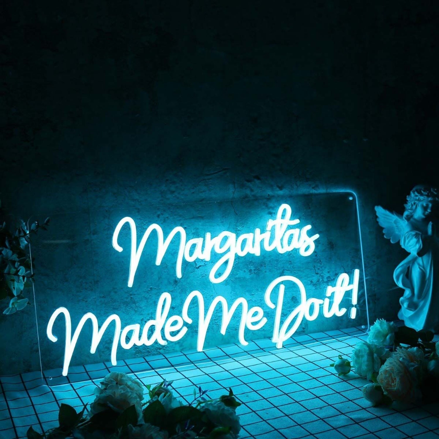 Margaritas Made Me Do It Blue Led Neon Sign - Shineneon