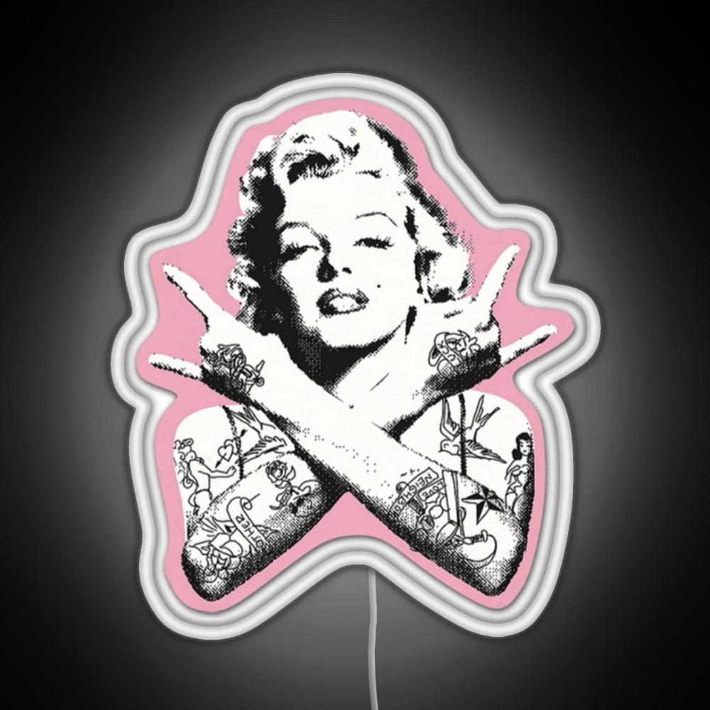 Marilyn Monroe Rgb Led Neon Sign Pop Wall Art - Shineneon