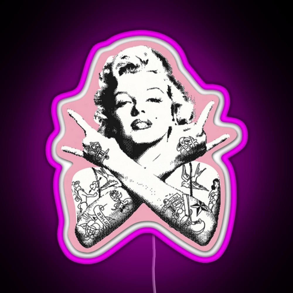 Marilyn Monroe Rgb Led Neon Sign Pop Wall Art - Shineneon