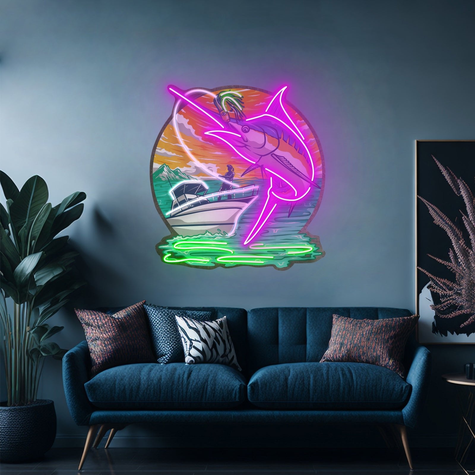 Marlin Sea Fishing Led Neon Sign Light Custom Led Signs - Shineneon