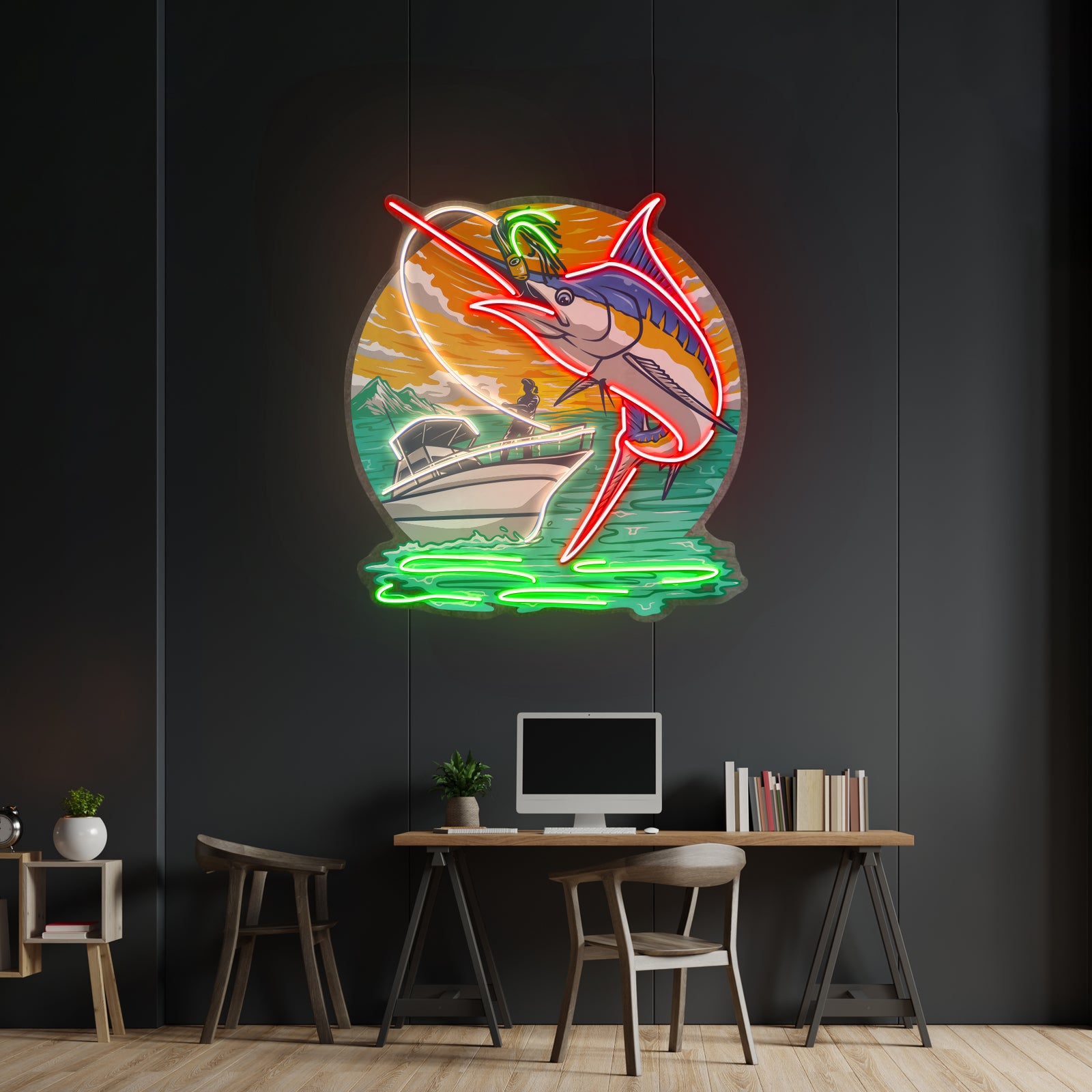 Marlin Sea Fishing Led Neon Sign Light Custom Led Signs