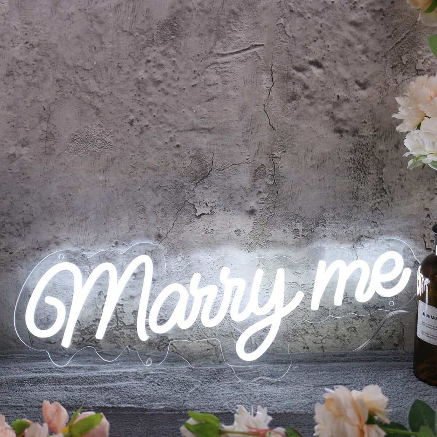 Marry Me White Led Neon Sign - Shineneon