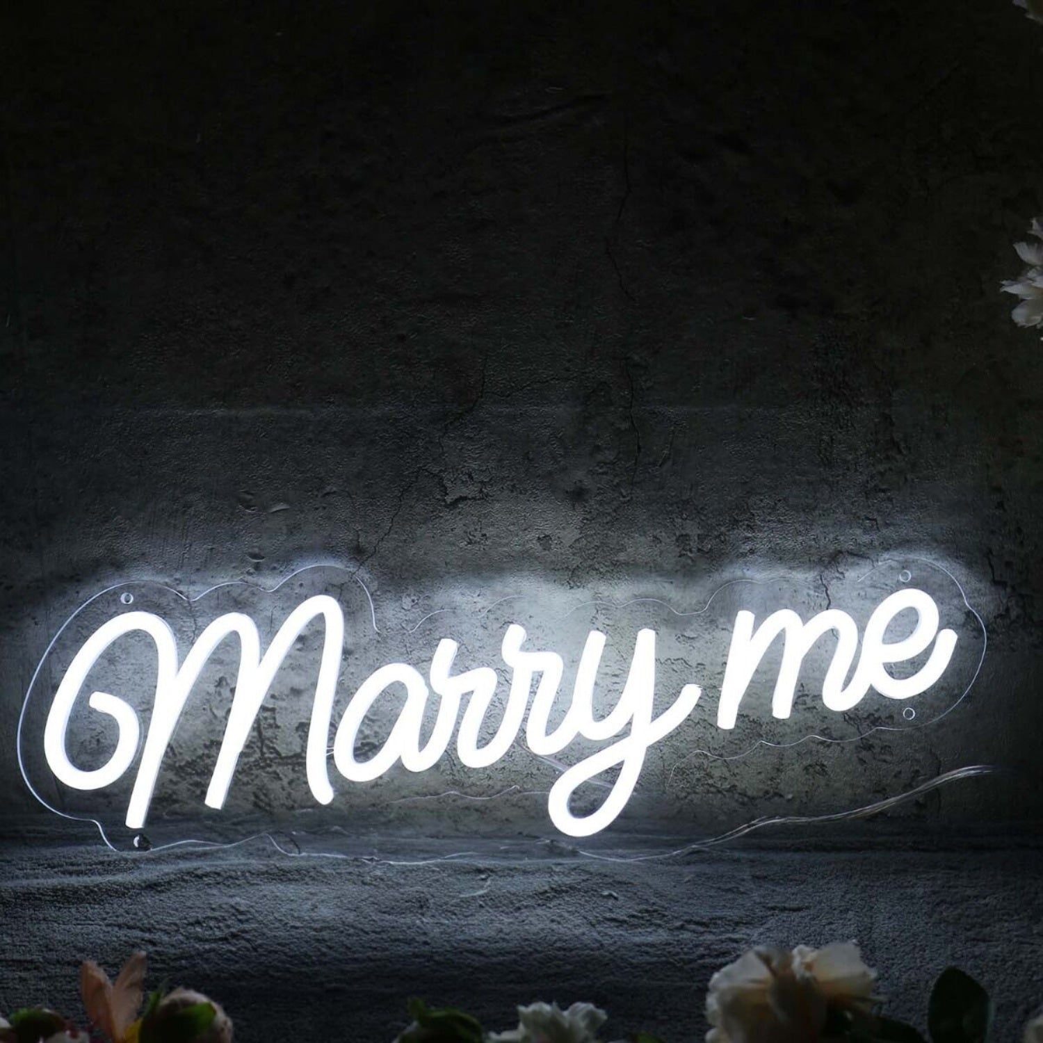 Marry Me White Led Neon Sign - Shineneon