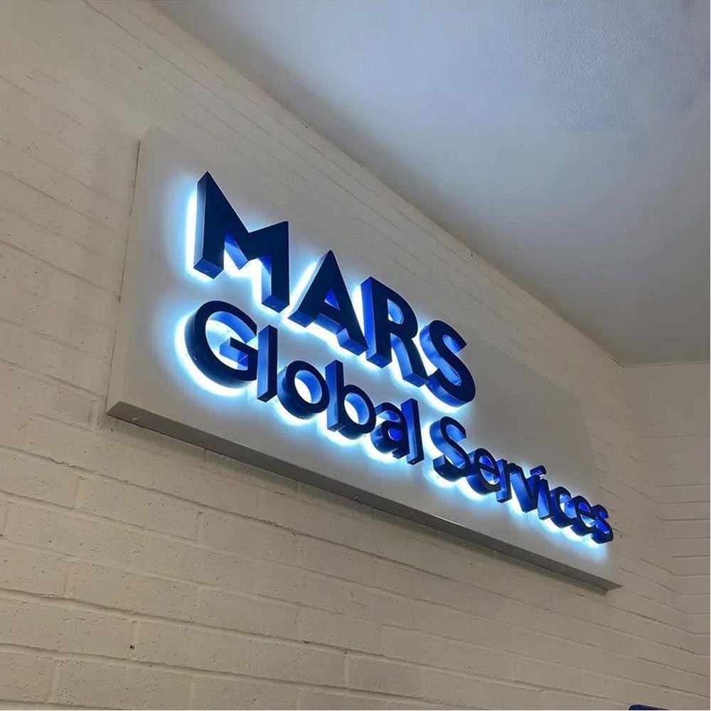Mars Global Services 3D Backlit Channel Letters Led Light Sign - Shineneon