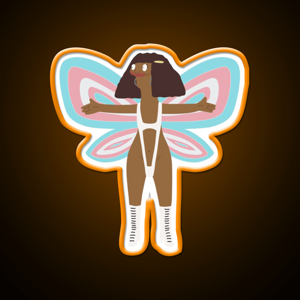 Marshmallow Trans Fairy Fast Food Led Neon Sign For Burger Place Rgb Color - Shineneon