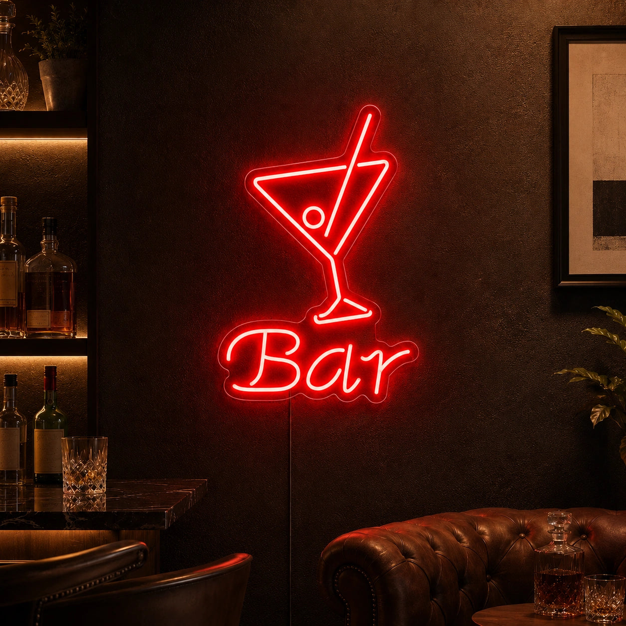 Martini Bar Neon Sign Wall Art LED Neon Sign high-converting product image