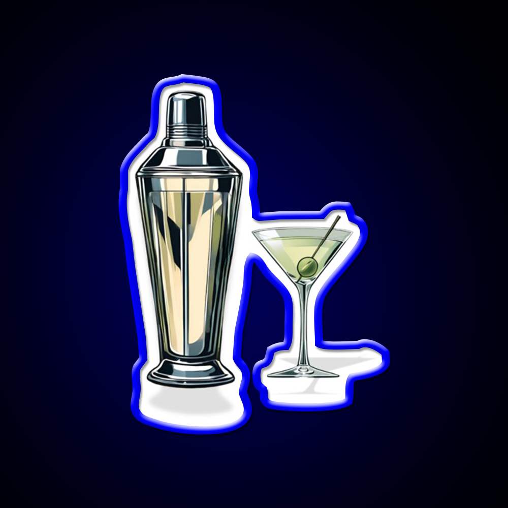 Martini Cocktail Bar Decor Led Neon Sign Rgb Color - LED neon sign view 5