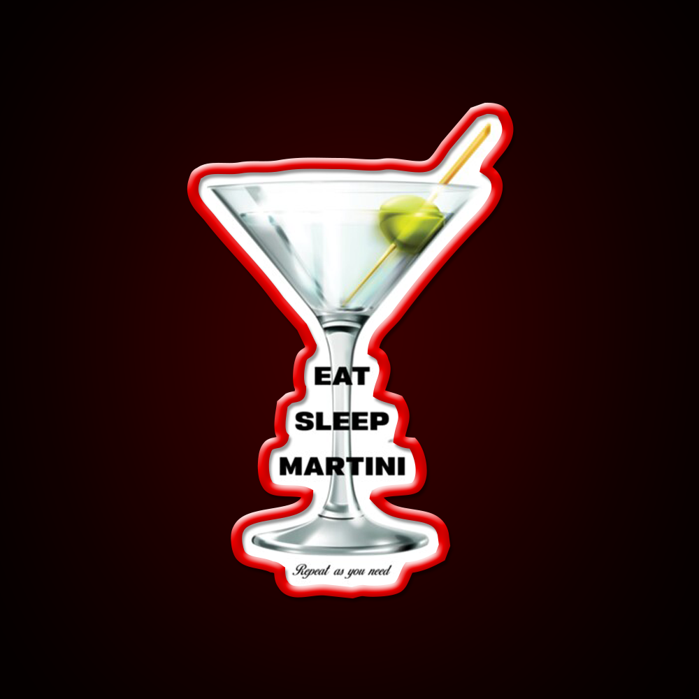 Martini Cocktail Bar Decor Led Neon Sign For Cocktail Lovers Rgb Color - LED neon sign view 10