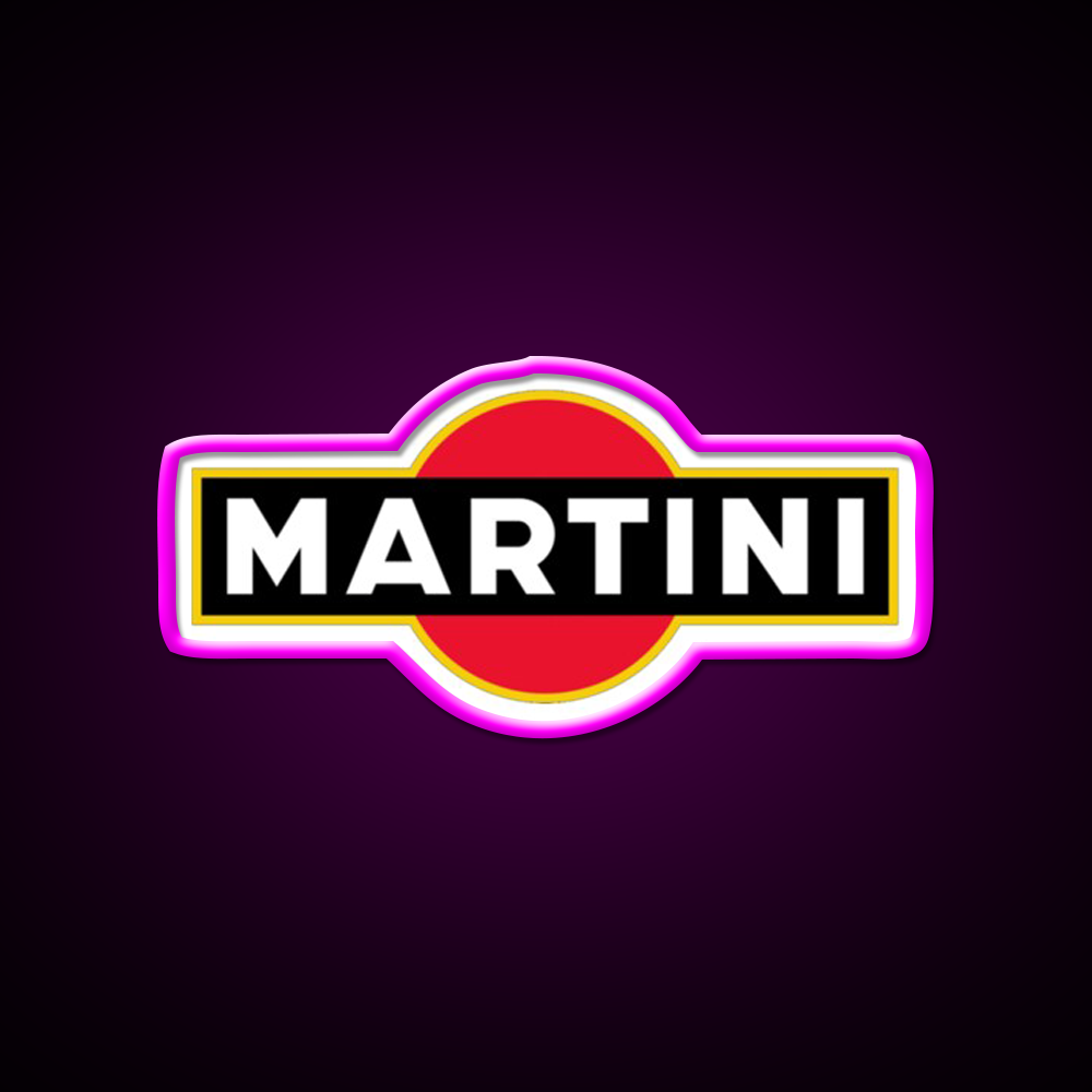 Martini Cocktail Bar Decor Led Neon Sign Neon Party Sign Rgb Color - Neon sign mounted on wall in room